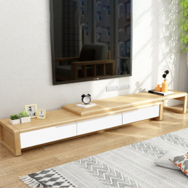 Engineered Wood TV Media Console Traditional TV Media Stand with Drawers