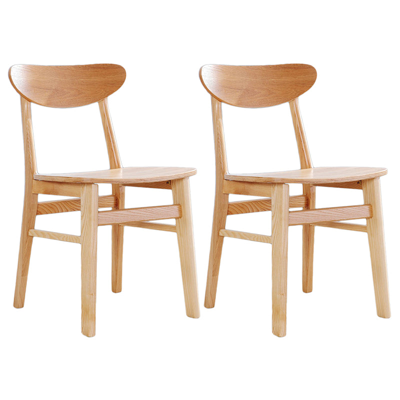 Contemporary Style Chairs Armless Chairs for Kitchen with Wood Legs