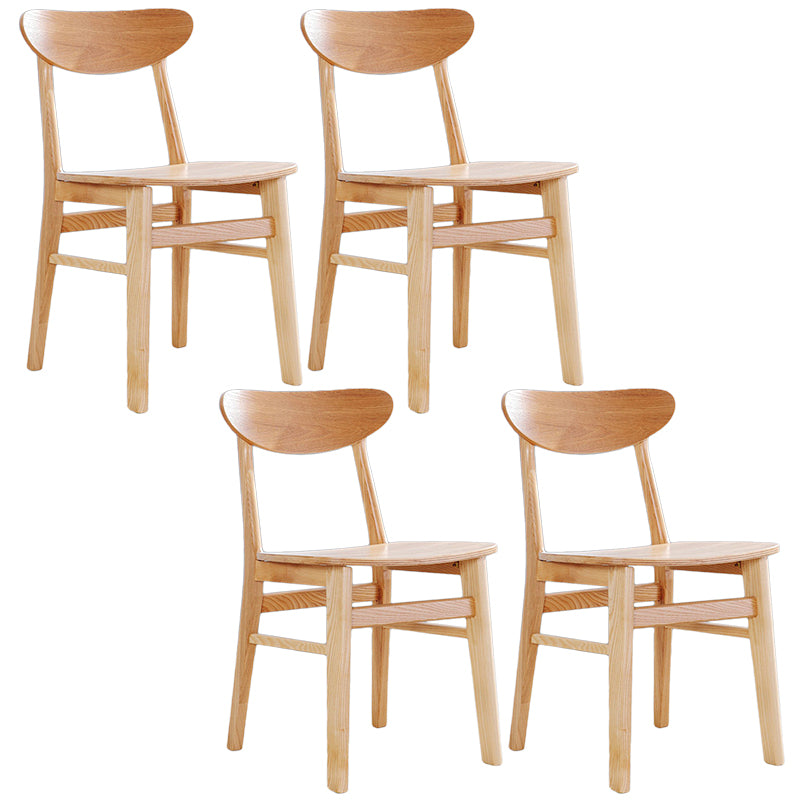 Contemporary Style Chairs Armless Chairs for Kitchen with Wood Legs