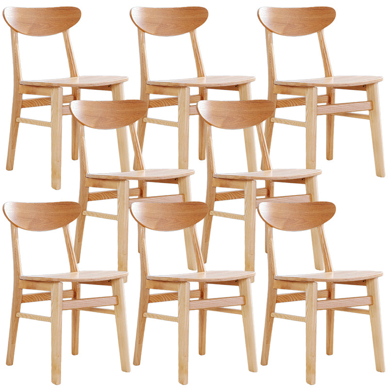 Contemporary Style Chairs Armless Chairs for Kitchen with Wood Legs