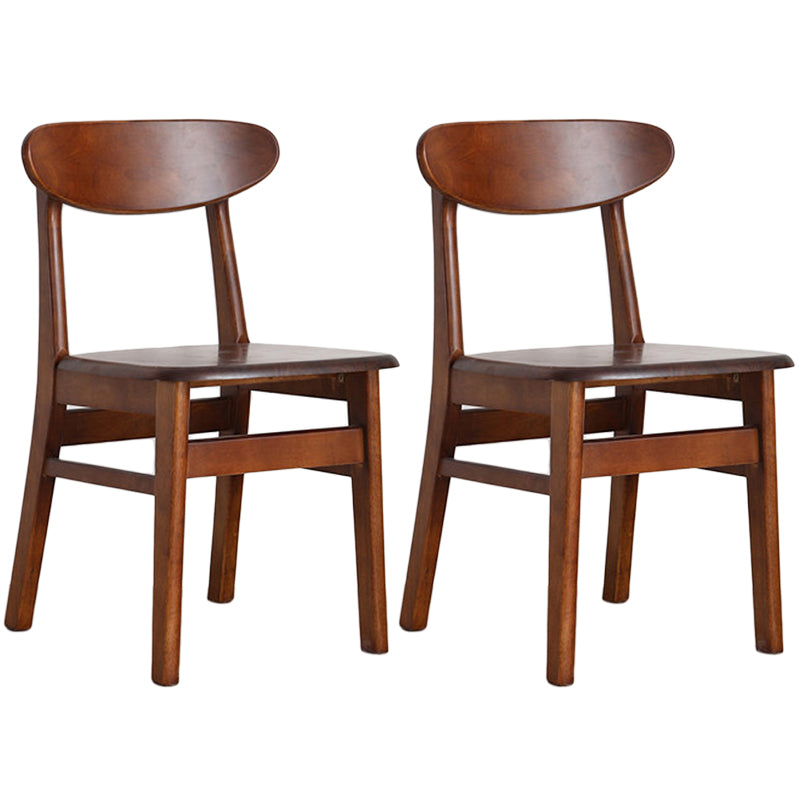 Contemporary Style Chairs Armless Chairs for Kitchen with Wood Legs