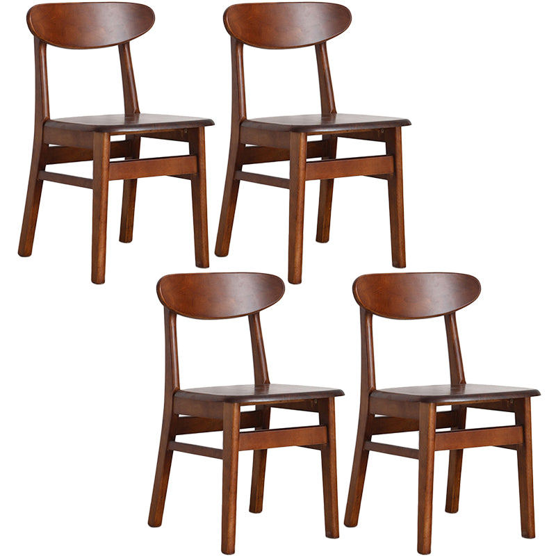 Contemporary Style Chairs Armless Chairs for Kitchen with Wood Legs