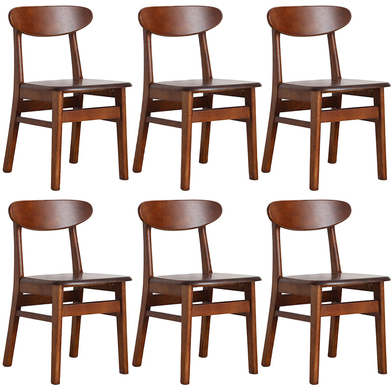 Contemporary Style Chairs Armless Chairs for Kitchen with Wood Legs