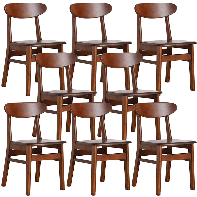 Contemporary Style Chairs Armless Chairs for Kitchen with Wood Legs