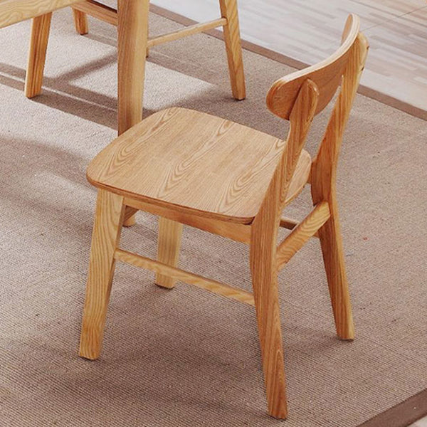 Contemporary Style Chairs Armless Chairs for Kitchen with Wood Legs