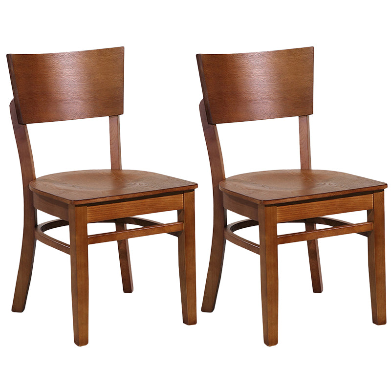 Contemporary Style Chairs Armless Chair for Kitchen with Wood Legs