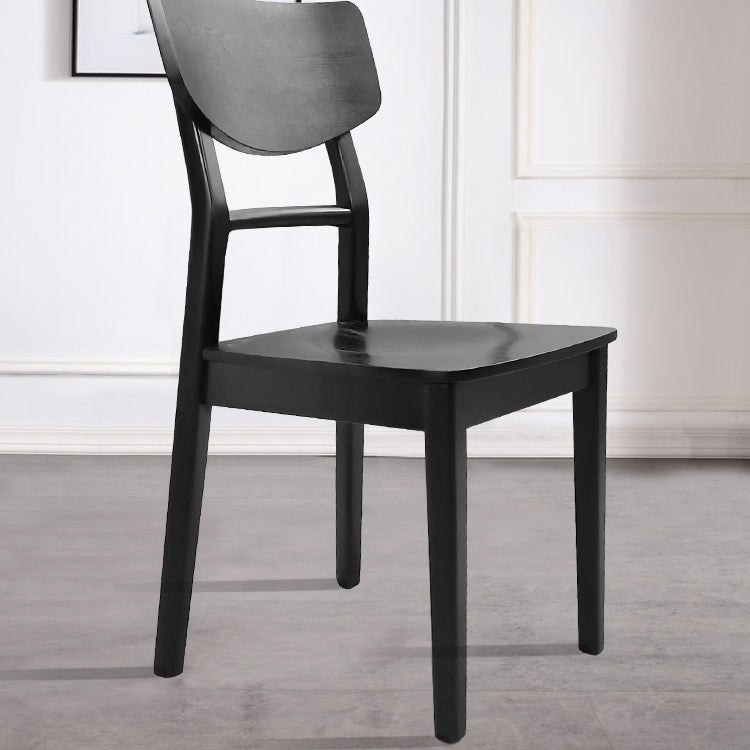 Contemporary Style Chair Armless Chairs for Kitchen with Wood Legs