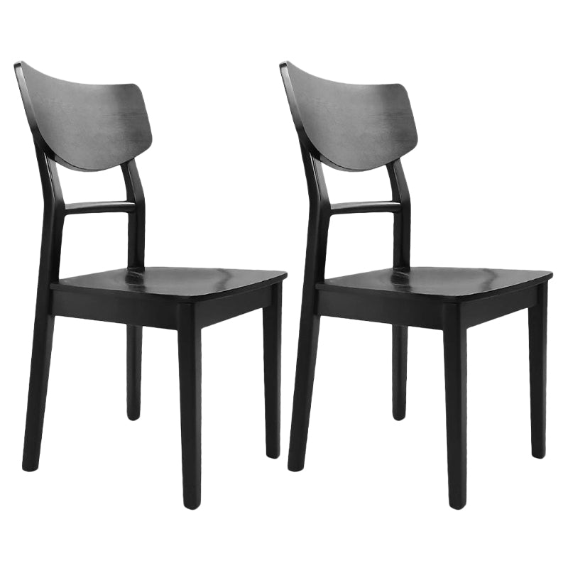 Contemporary Style Chair Armless Chairs for Kitchen with Wood Legs