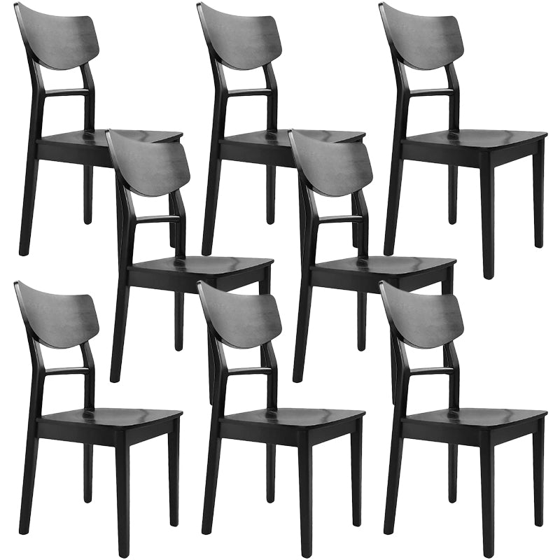 Contemporary Style Chair Armless Chairs for Kitchen with Wood Legs