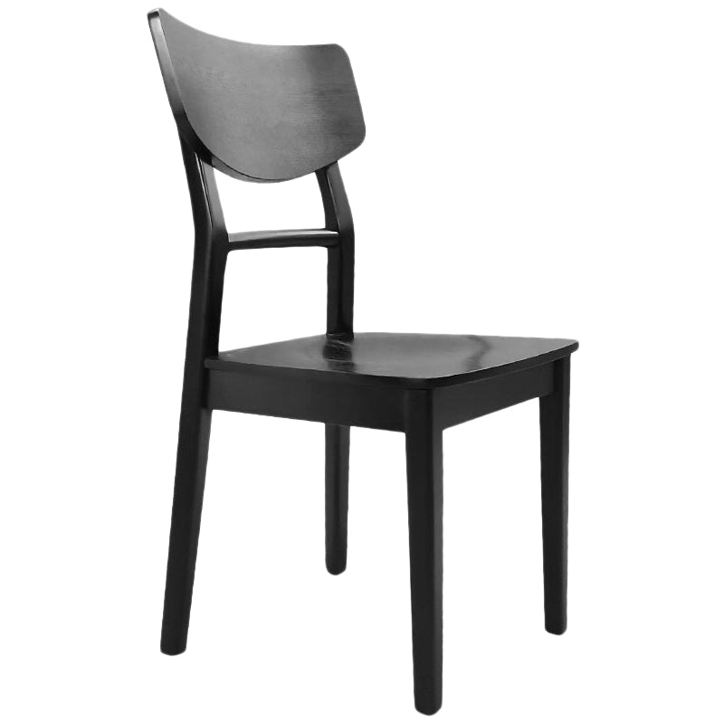 Contemporary Style Chair Armless Chairs for Kitchen with Wood Legs