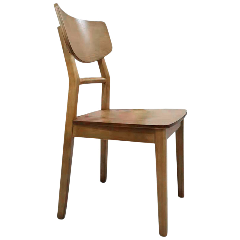 Contemporary Style Chair Armless Chairs for Kitchen with Wood Legs