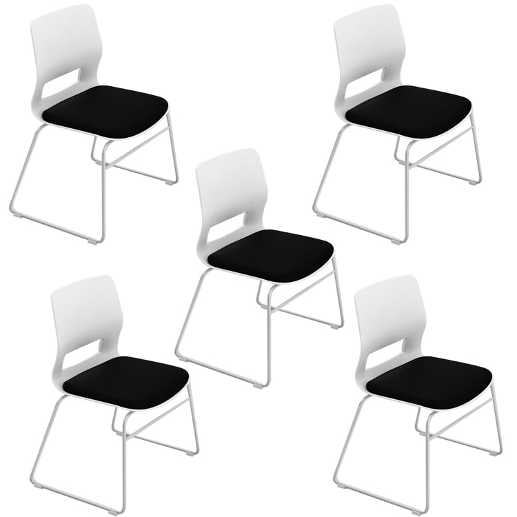 Mesh Fabric Seat Conference Chair Armless Modern Ergonomic Chair for Office