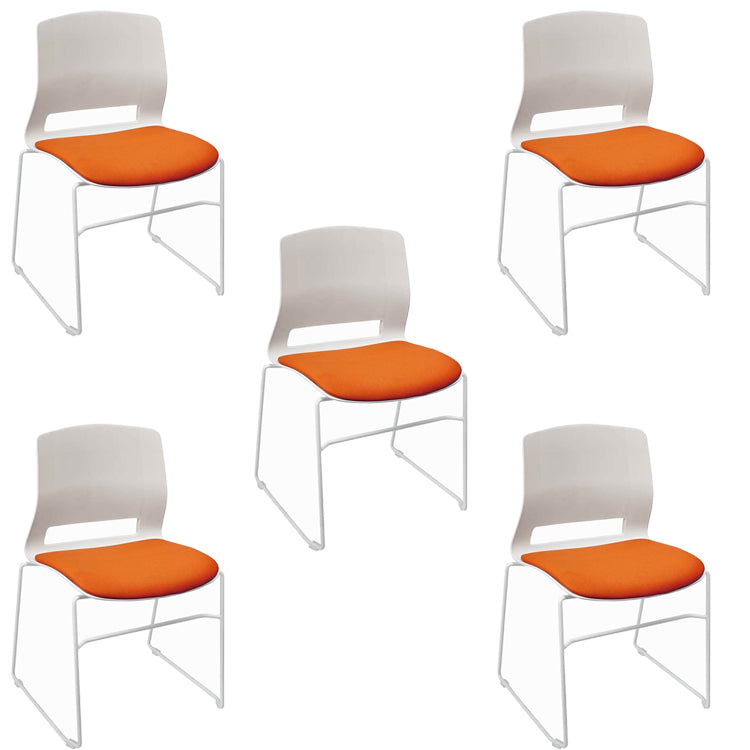 Mesh Fabric Seat Conference Chair Armless Modern Ergonomic Chair for Office