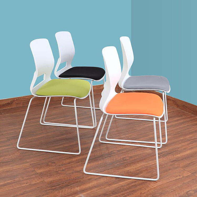 Mesh Fabric Seat Conference Chair Armless Modern Ergonomic Chair for Office