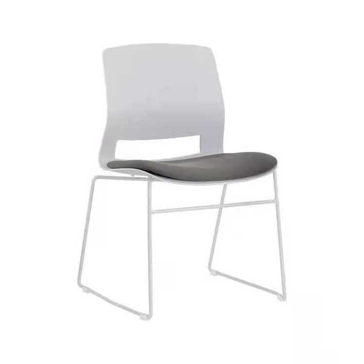 Mesh Fabric Seat Conference Chair Armless Modern Ergonomic Chair for Office