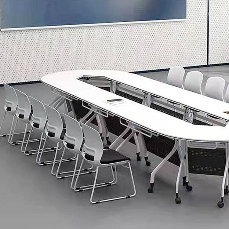 Mesh Fabric Seat Conference Chair Armless Modern Ergonomic Chair for Office