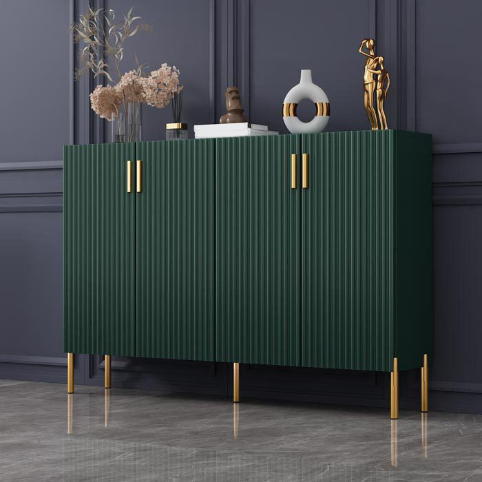 Glam Style Sideboard Wood Dining Sideboard with Doors for Living Room