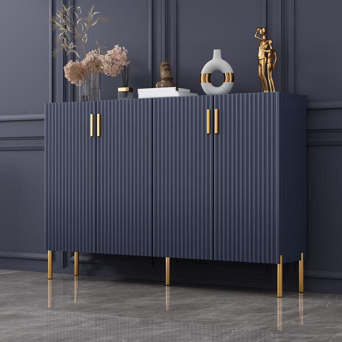 Glam Style Sideboard Wood Dining Sideboard with Doors for Living Room