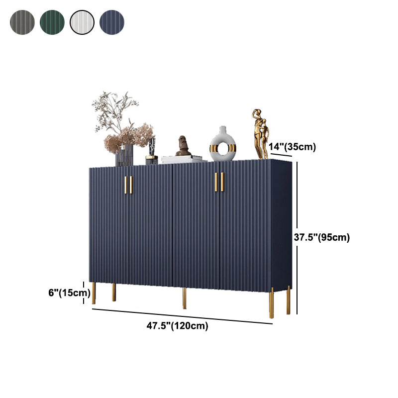 Glam Style Sideboard Wood Dining Sideboard with Doors for Living Room