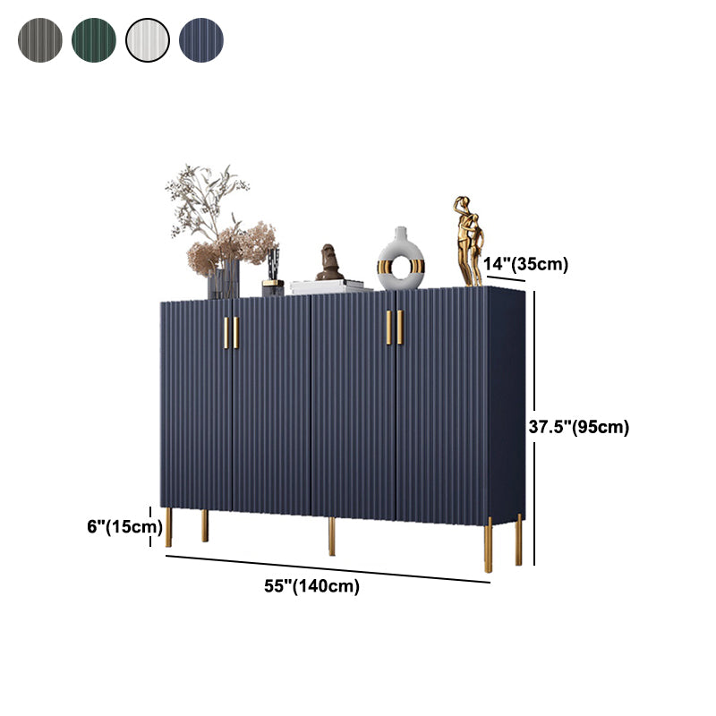 Glam Style Sideboard Wood Dining Sideboard with Doors for Living Room