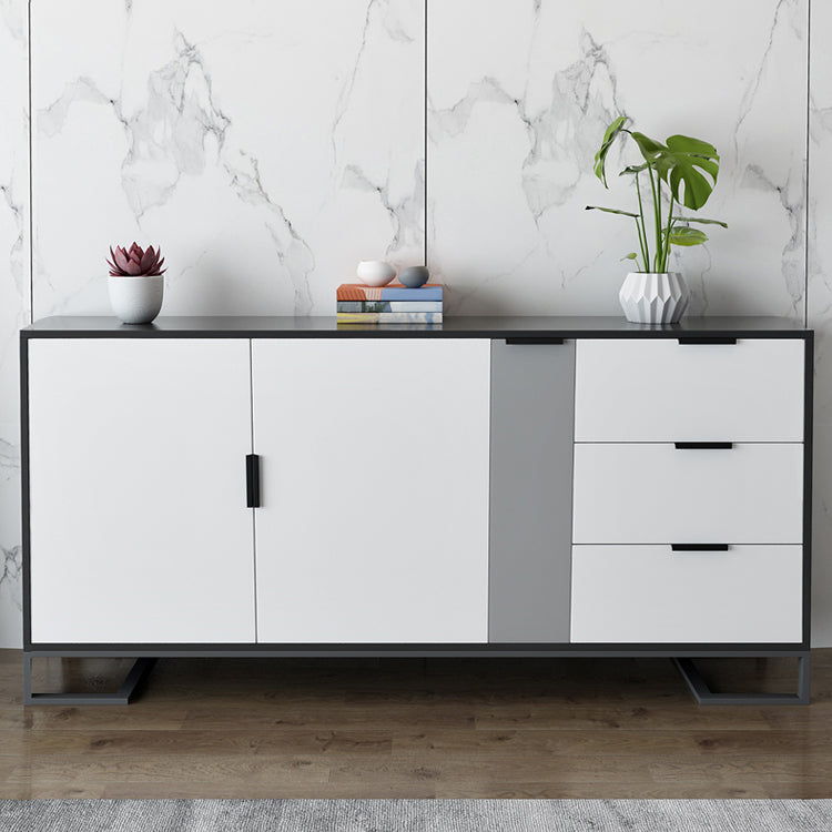 Adjustable Shelving Sideboard Contemporary Dining Sideboard with Door and Drawers