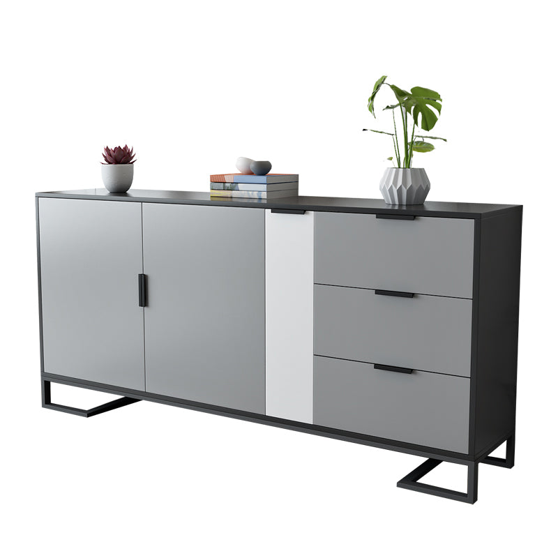 Adjustable Shelving Sideboard Contemporary Dining Sideboard with Door and Drawers