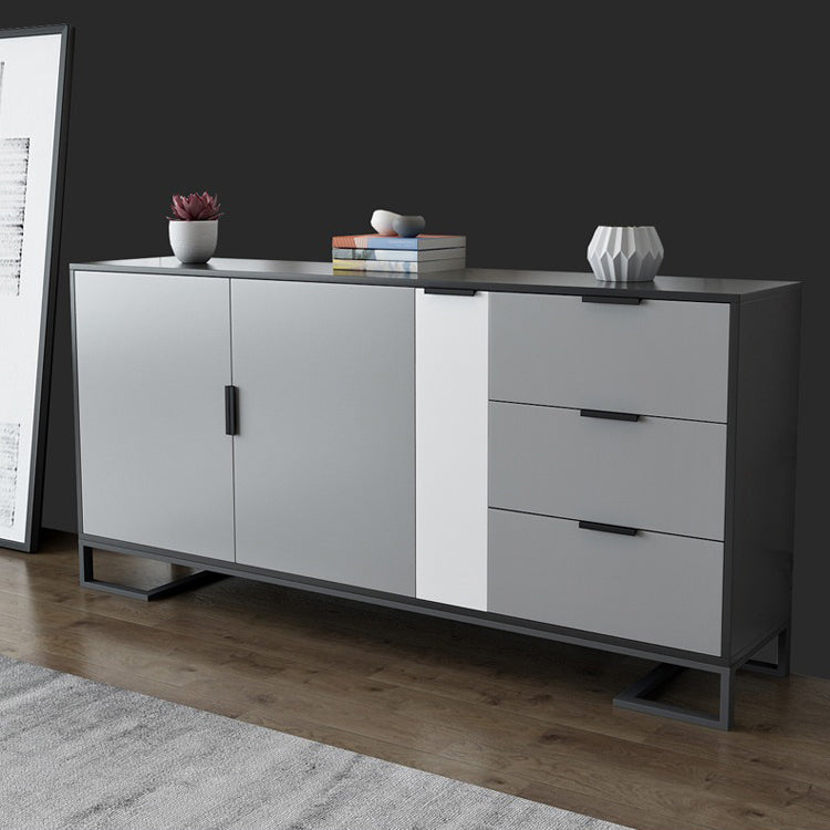 Adjustable Shelving Sideboard Contemporary Dining Sideboard with Door and Drawers