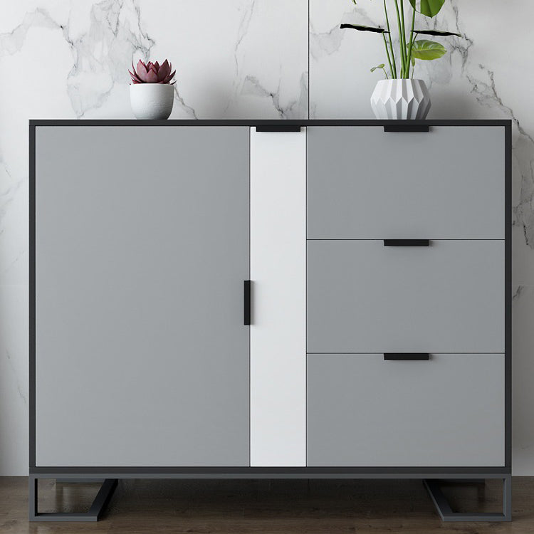 Adjustable Shelving Sideboard Contemporary Dining Sideboard with Door and Drawers