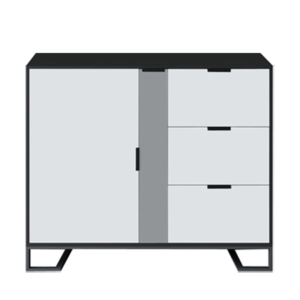 Adjustable Shelving Sideboard Contemporary Dining Sideboard with Door and Drawers