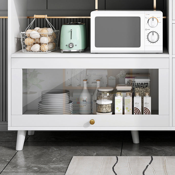 Modern Sideboard Wood Sideboard with Door and Drawers for Living Room