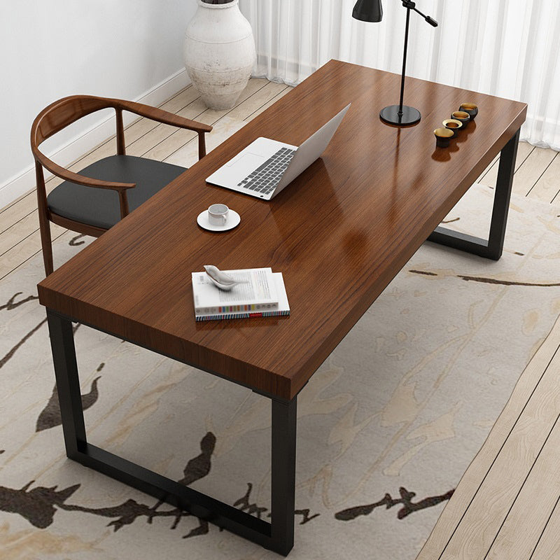 Solid Wood Rectangular Work Table Home Office Modern Writing Desk