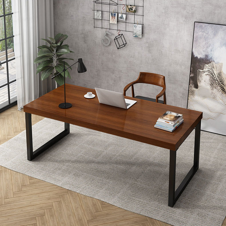 Solid Wood Rectangular Work Table Home Office Modern Writing Desk