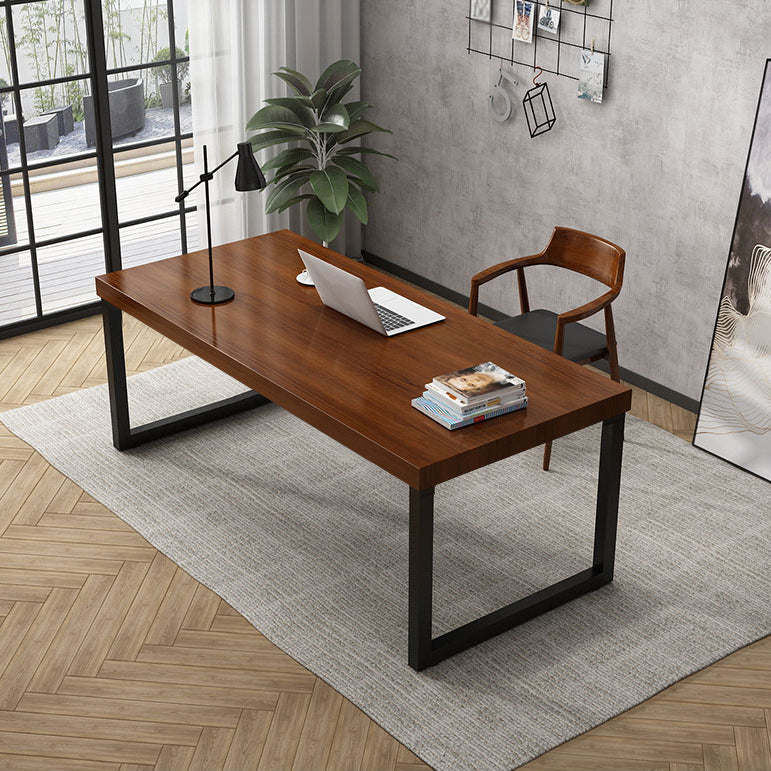 Solid Wood Rectangular Work Table Home Office Modern Writing Desk