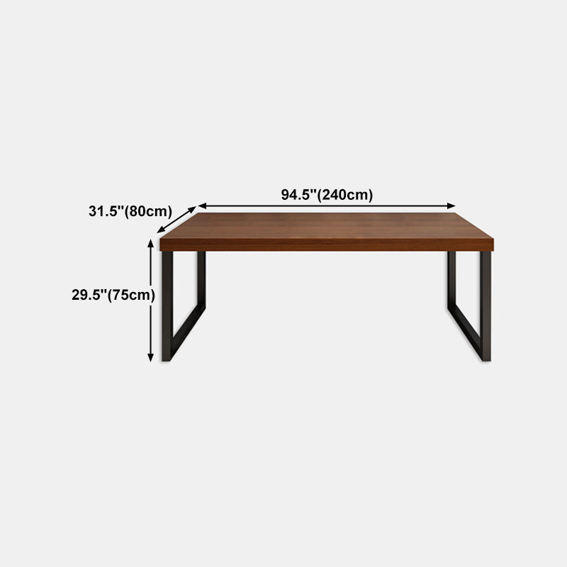 Solid Wood Rectangular Work Table Home Office Modern Writing Desk