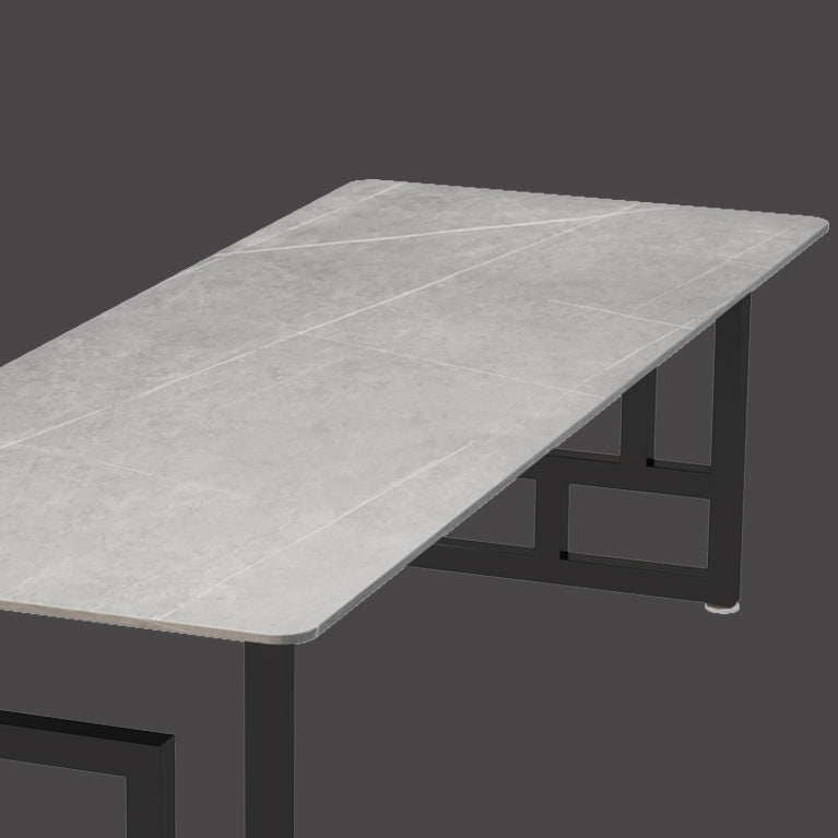 Industrial Style Office Desk Rectangle Sintered Stone Desk for Office