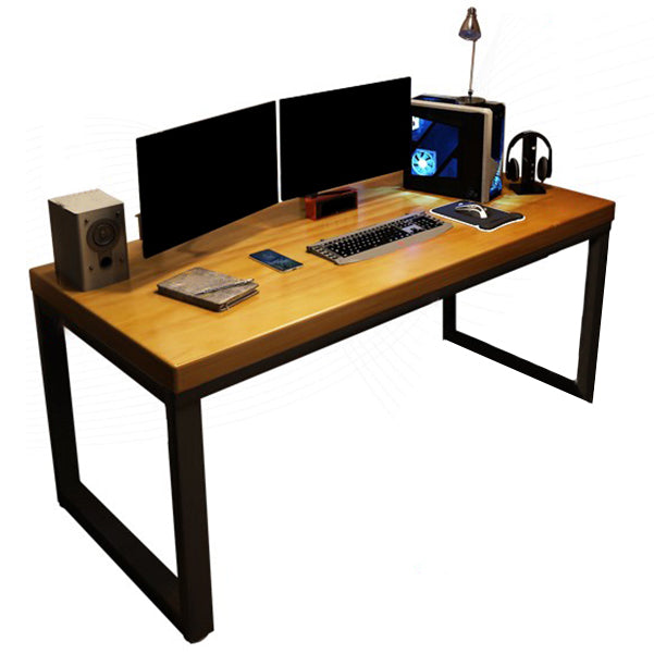 Solid Wood Writing Desk Contemporary Rectangular Office Desk