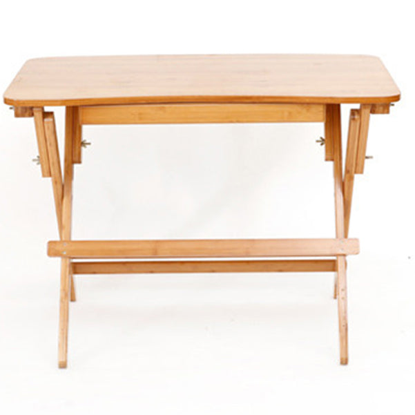 Modern Style Wooden Office Desk Brown Folding Writing Desk for Home