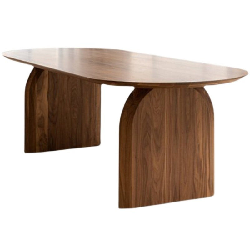 Modern Style Oval Desk Solid Wood Meeting Room Desk for Office