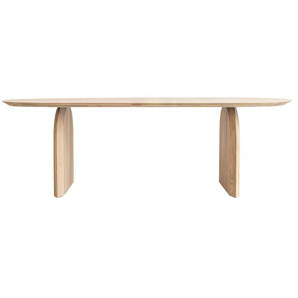 Modern Style Oval Desk Solid Wood Meeting Room Desk for Office