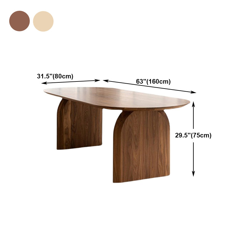 Modern Style Oval Desk Solid Wood Meeting Room Desk for Office