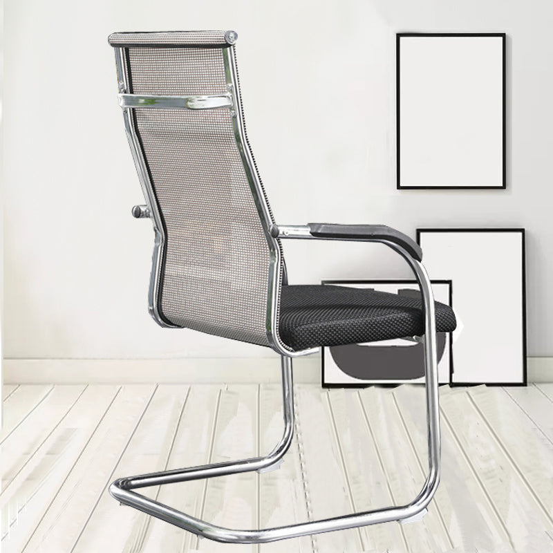 Modern Fixed Arms Office Chair High Back and Mid-Back Home Chair