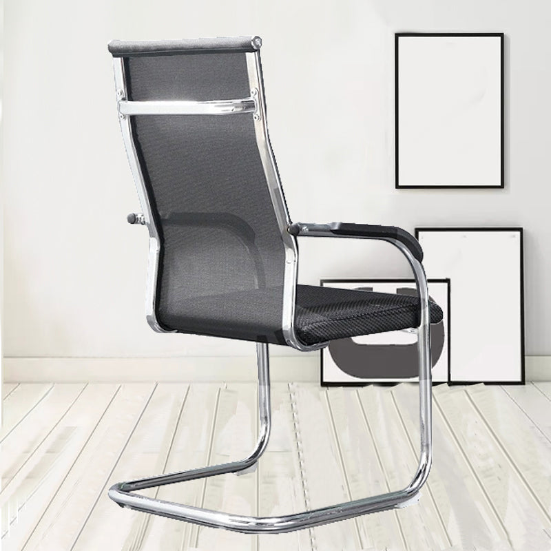 Modern Fixed Arms Office Chair High Back and Mid-Back Home Chair