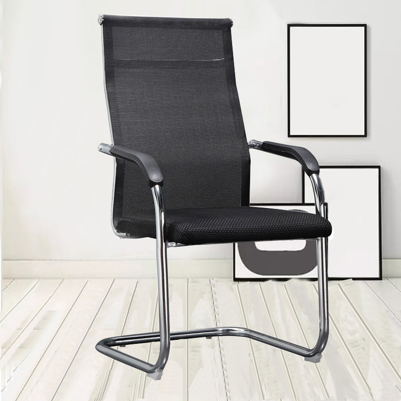 Modern Fixed Arms Office Chair High Back and Mid-Back Home Chair