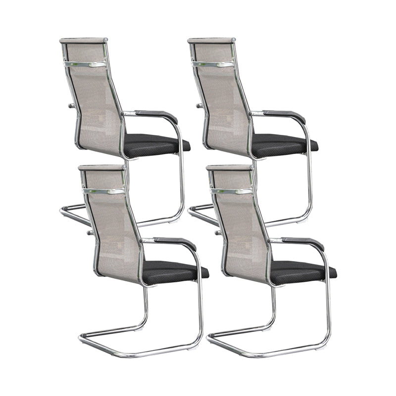 Modern Fixed Arms Office Chair High Back and Mid-Back Home Chair