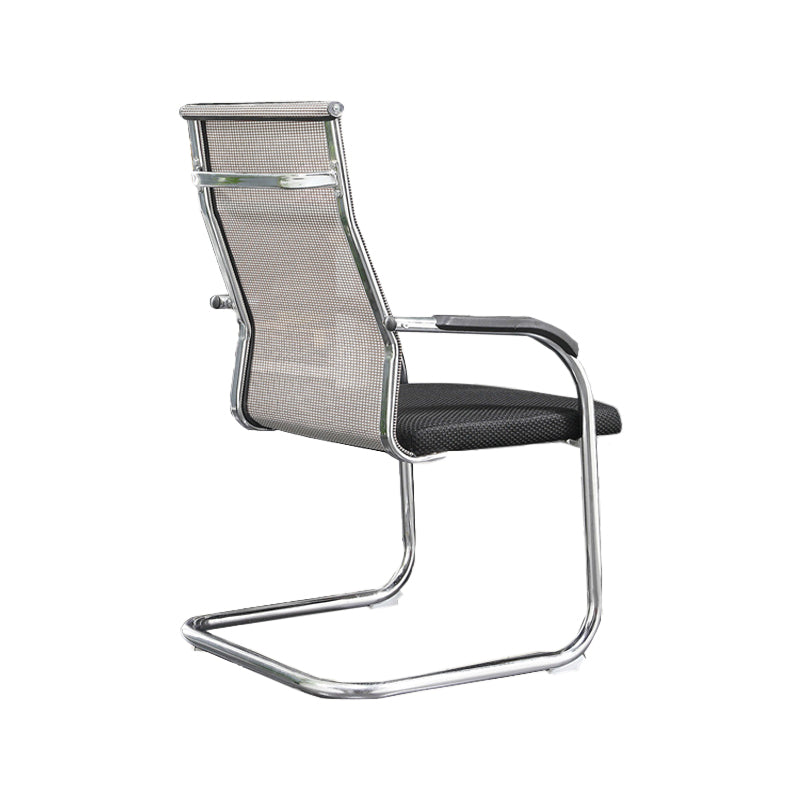 Modern Fixed Arms Office Chair High Back and Mid-Back Home Chair