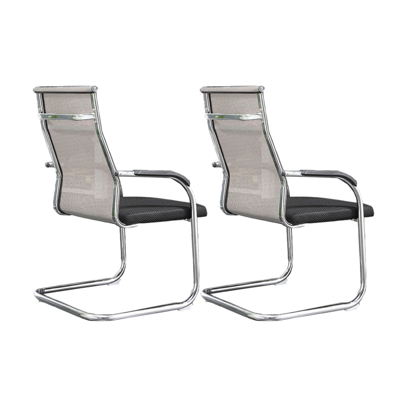 Modern Fixed Arms Office Chair High Back and Mid-Back Home Chair