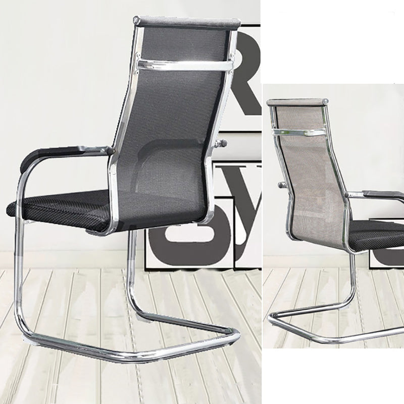 Modern Fixed Arms Office Chair High Back and Mid-Back Home Chair