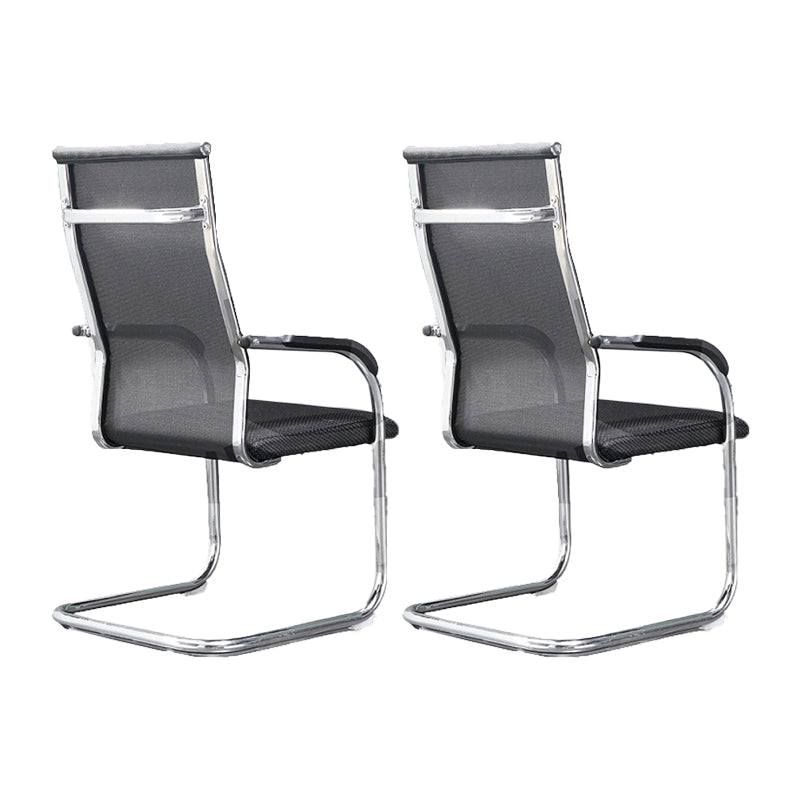 Modern Fixed Arms Office Chair High Back and Mid-Back Home Chair