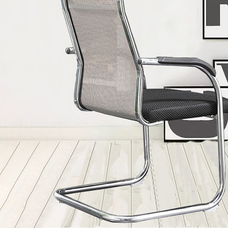 Modern Fixed Arms Office Chair High Back and Mid-Back Home Chair