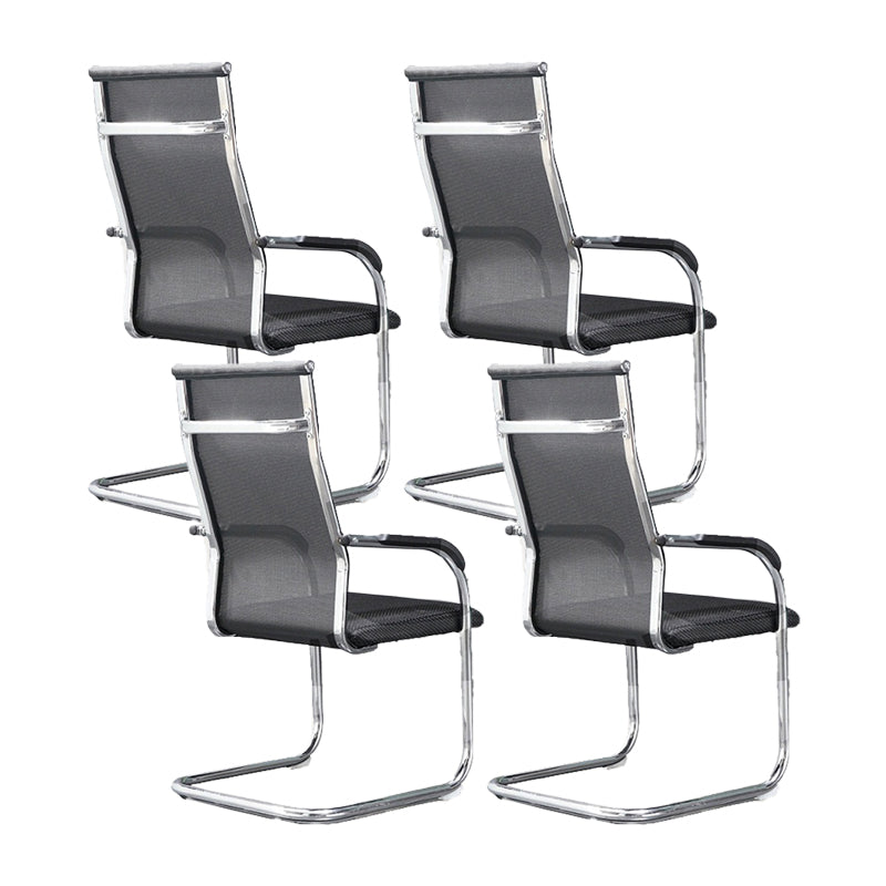 Modern Fixed Arms Office Chair High Back and Mid-Back Home Chair